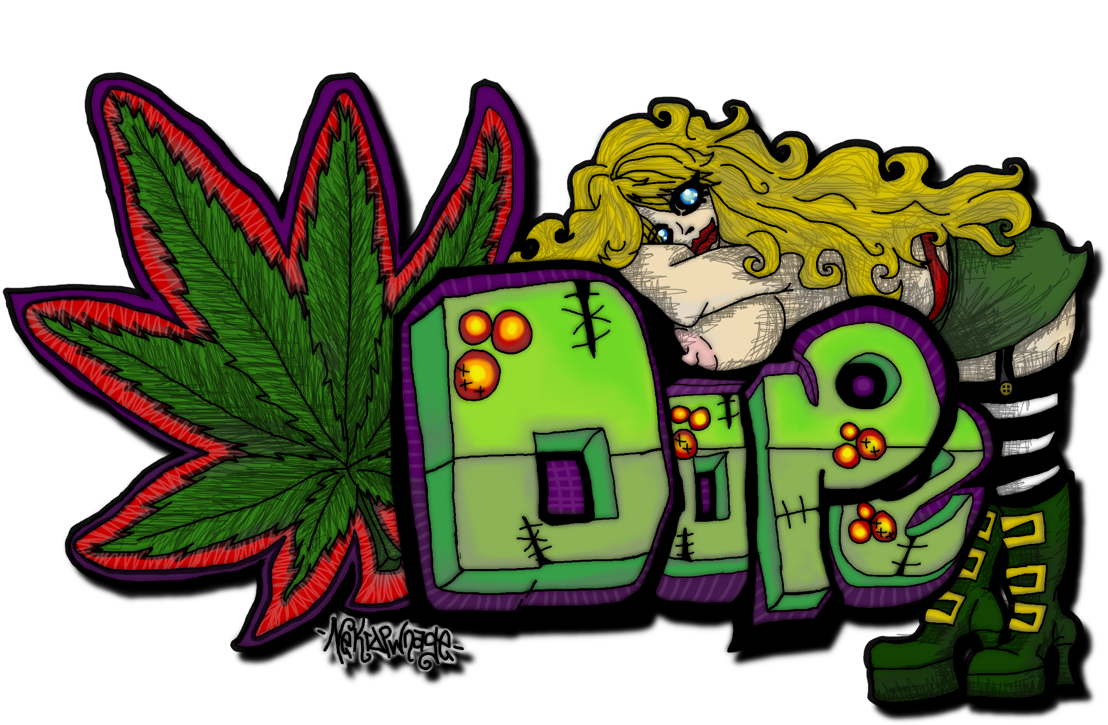 Graffiti N Junk - Graffiti N (2630x1645), Png Download