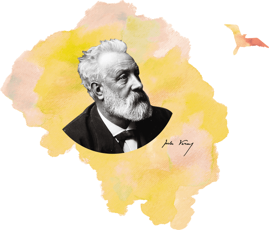 Jules Verne (1024x875), Png Download