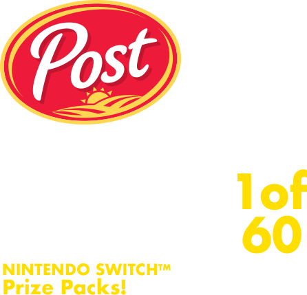 You Could Win* 1 Of 60 Nintendo Switch™ Prize Packs - Post Food Grocery Honey Bunches Of Oats (446x429), Png Download