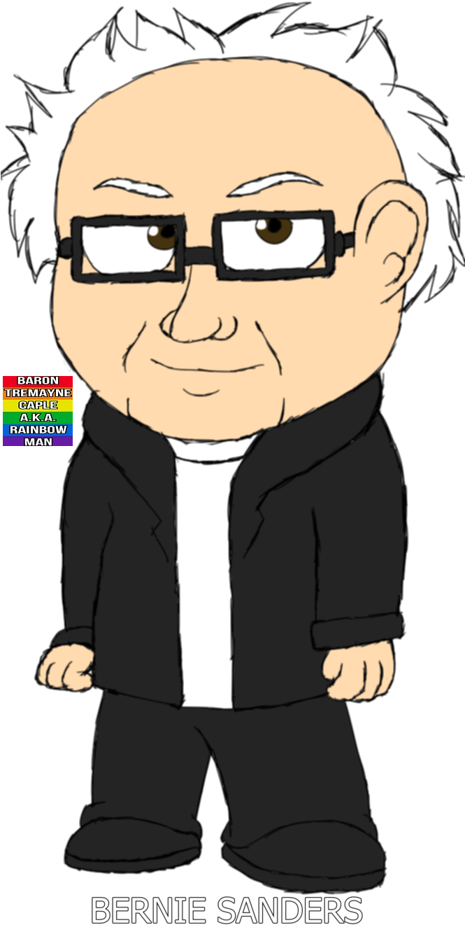 Bernie Sanders By Barontremaynecaple - Digital Art (675x1325), Png Download
