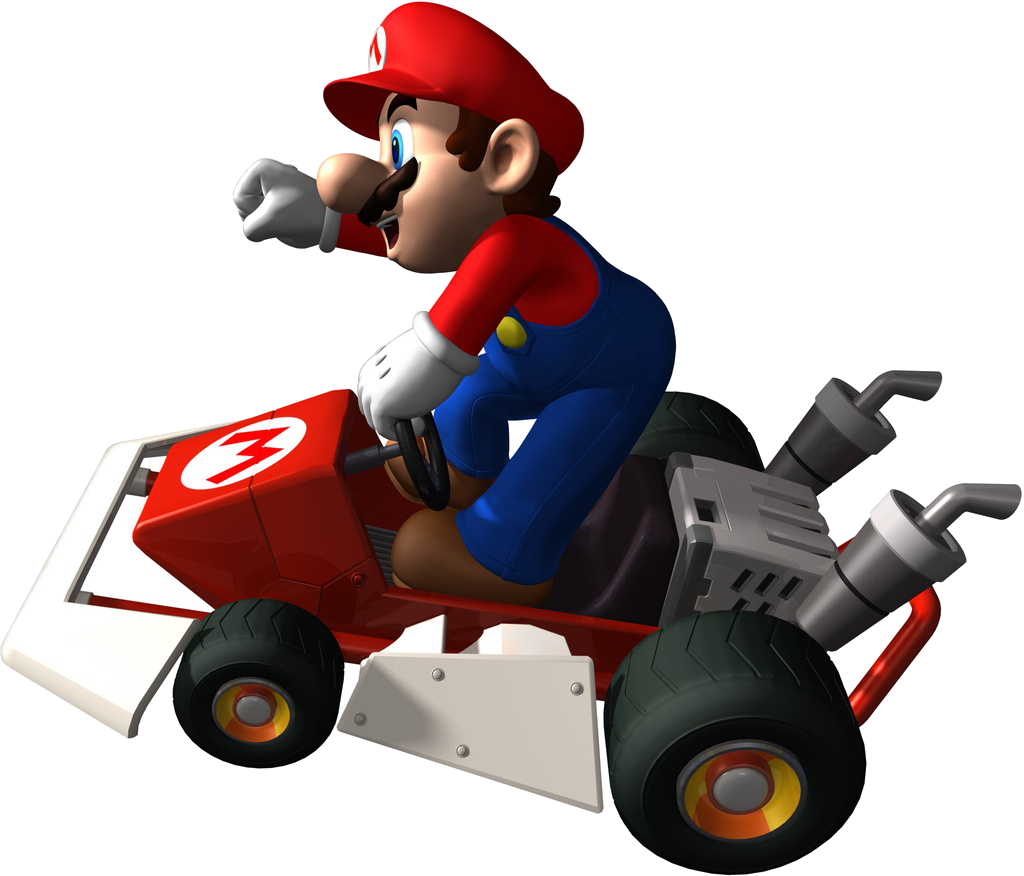 Super Mario Kart Png Transparent Image - Mario Kart Ds For Nintendo Ds (1024x876), Png Download