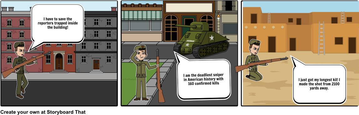 American Sniper - Cartoon (1164x385), Png Download