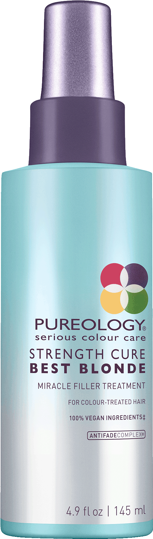 Pureology Strength Cure Best Blonde Miracle Filler - Pureology Perfect 4 Platinum Miracle Filler Treatment (1536x1800), Png Download