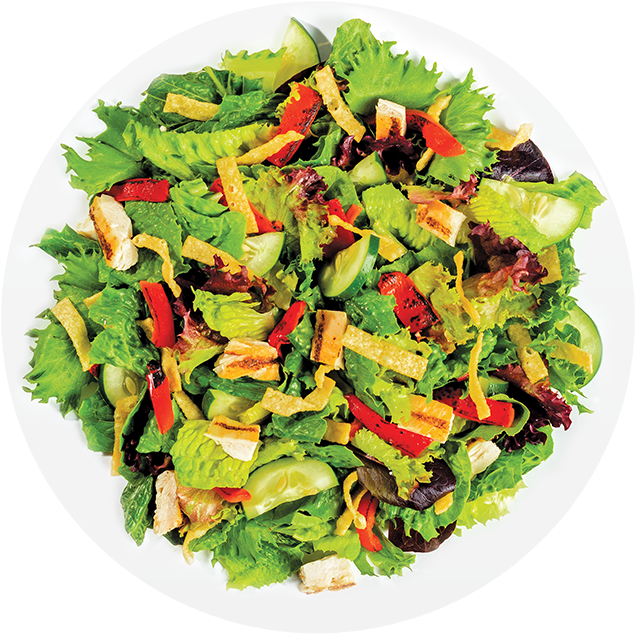 Thai Chicken - Salad From Top Png (810x810), Png Download