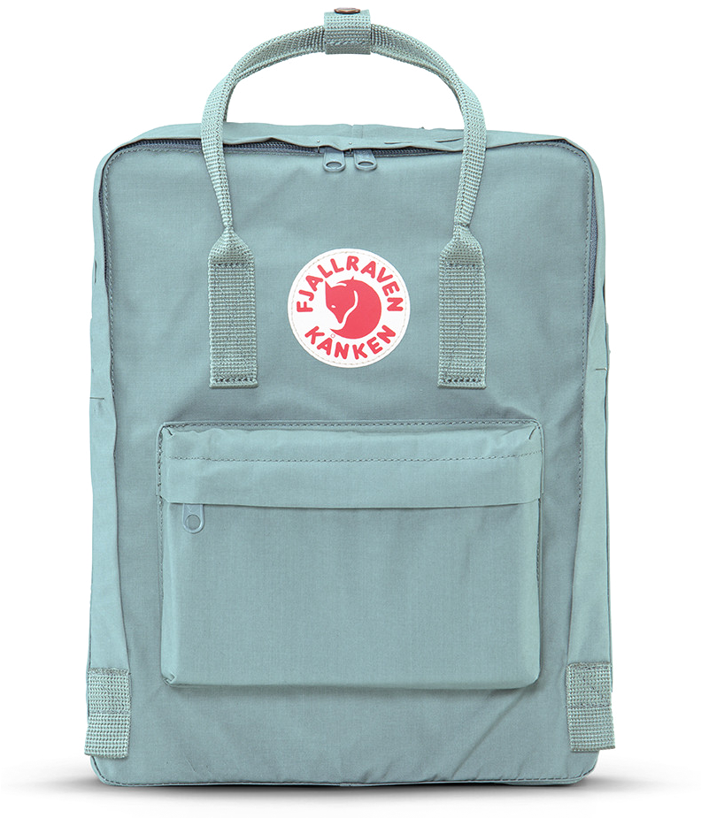 Kanken Backpack-sky Blue - Fjallraven Kanken Classic Pack, Heritage And Responsibility (394x480), Png Download
