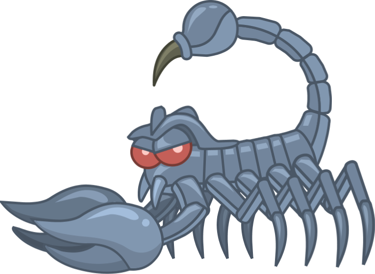 Animated Scorpion (765x560), Png Download