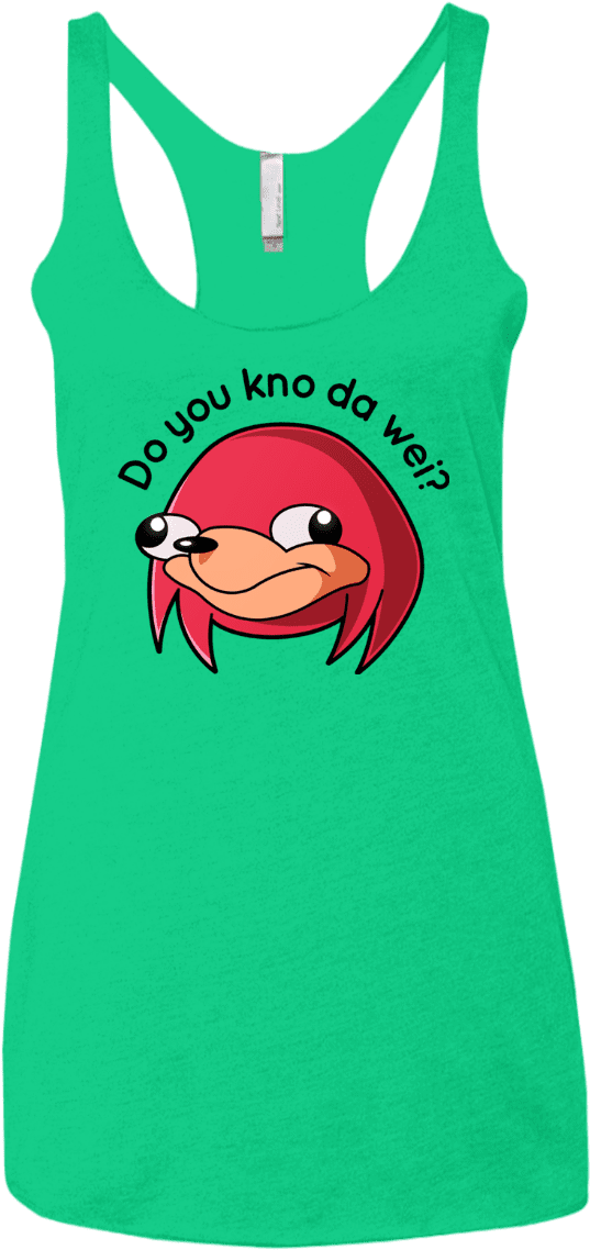 Ugandan Knuckles Women's Triblend Racerback Tank - If I Can’t Bring My Dog I’m Not Going T-shirt, Tank (1155x1155), Png Download