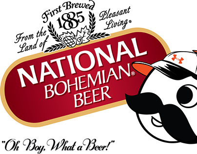 Natty Boh Orioles Design Under Armour - Orioles Natty Boh Logo (404x316), Png Download