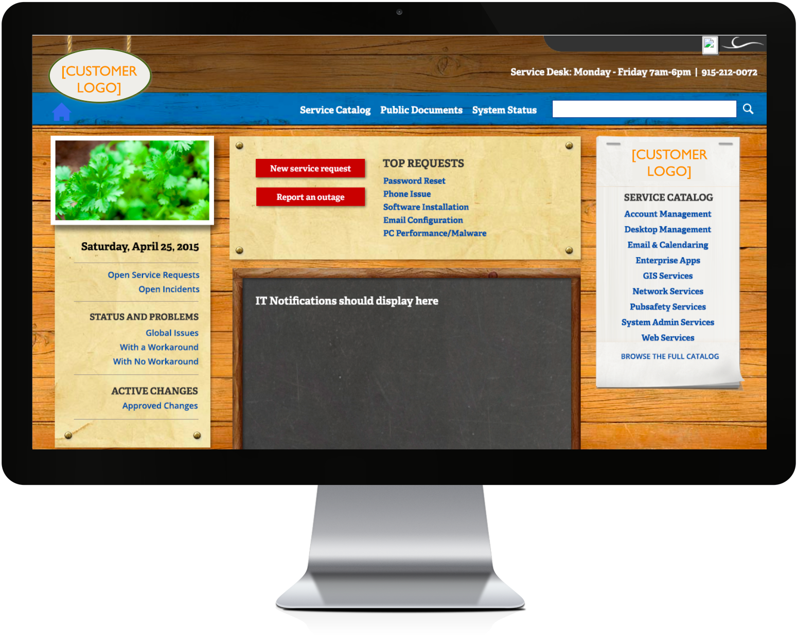 Cherwell Portal Design Example - Cherwell Portal Examples (1920x1440), Png Download