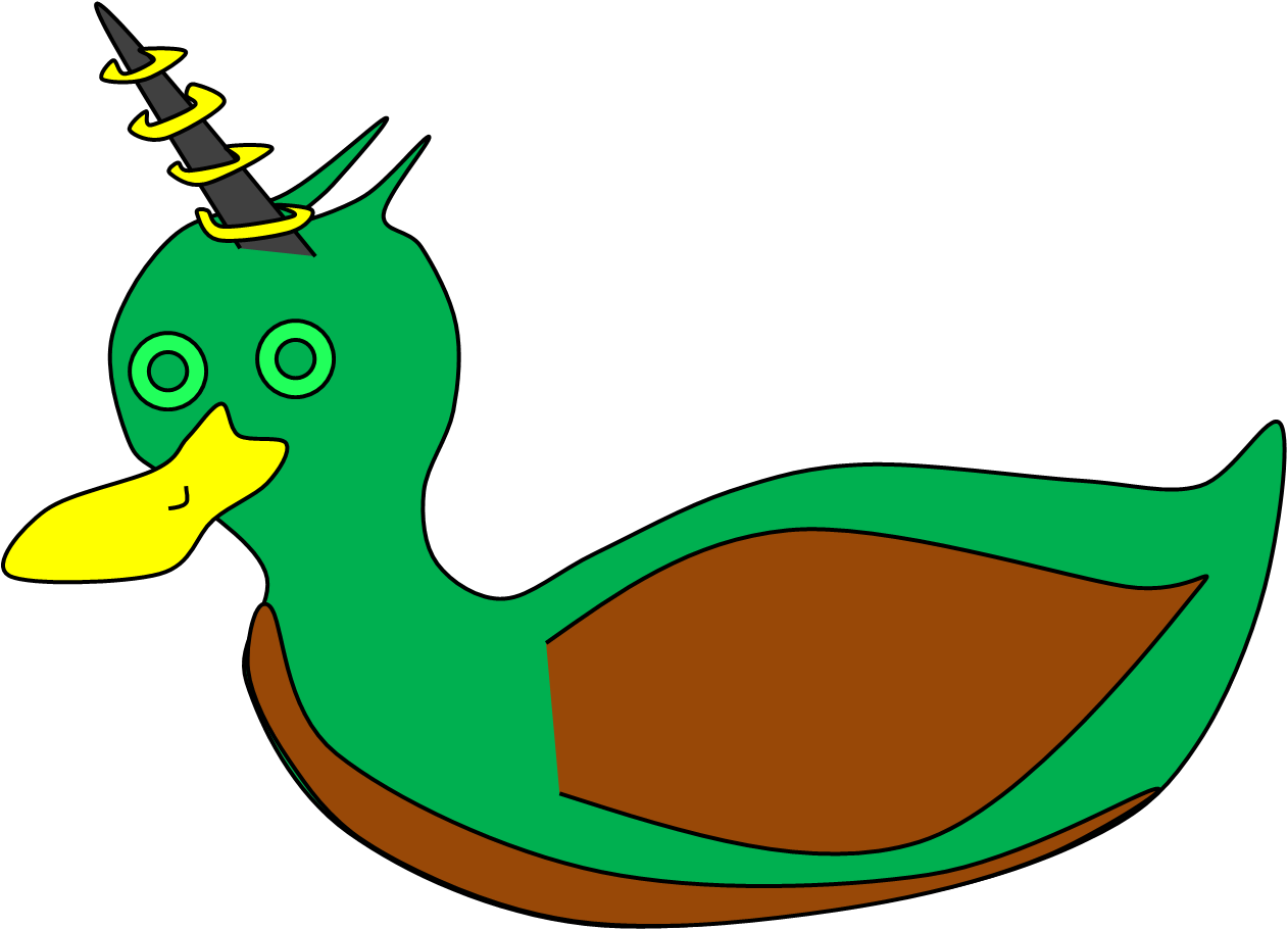 Unicorn Duck By Joe - Unicorn Duck (1262x911), Png Download