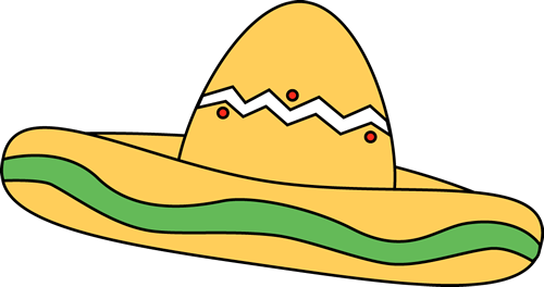 Cinco De Mayo Clip Art Images - Sombrero Black And White (500x264), Png Download