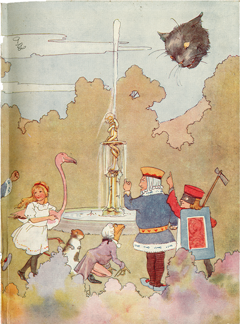 Alice Illustrated Around The World - Margaret Tarrant (650x645), Png Download