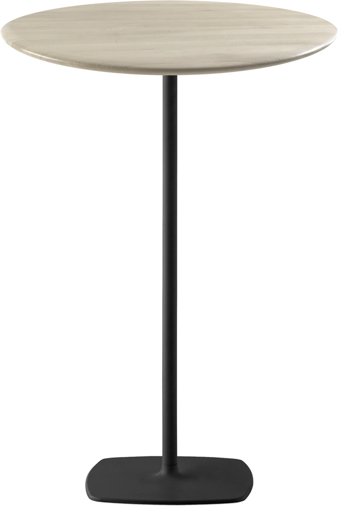 Stylus Bar 60 Wood Round Black / Wood - Outdoor Table (2000x2000), Png Download
