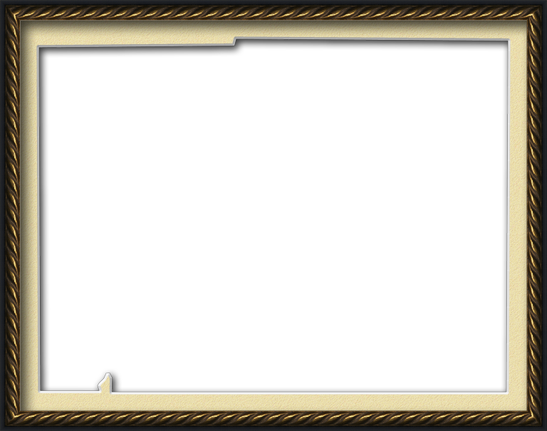 A Map Of Desoto With A Museum Style Picture Frame In - Picture Frame (768x605), Png Download