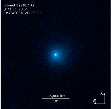 Compass Image For Comet C/2017 K2 - Comet (640x360), Png Download