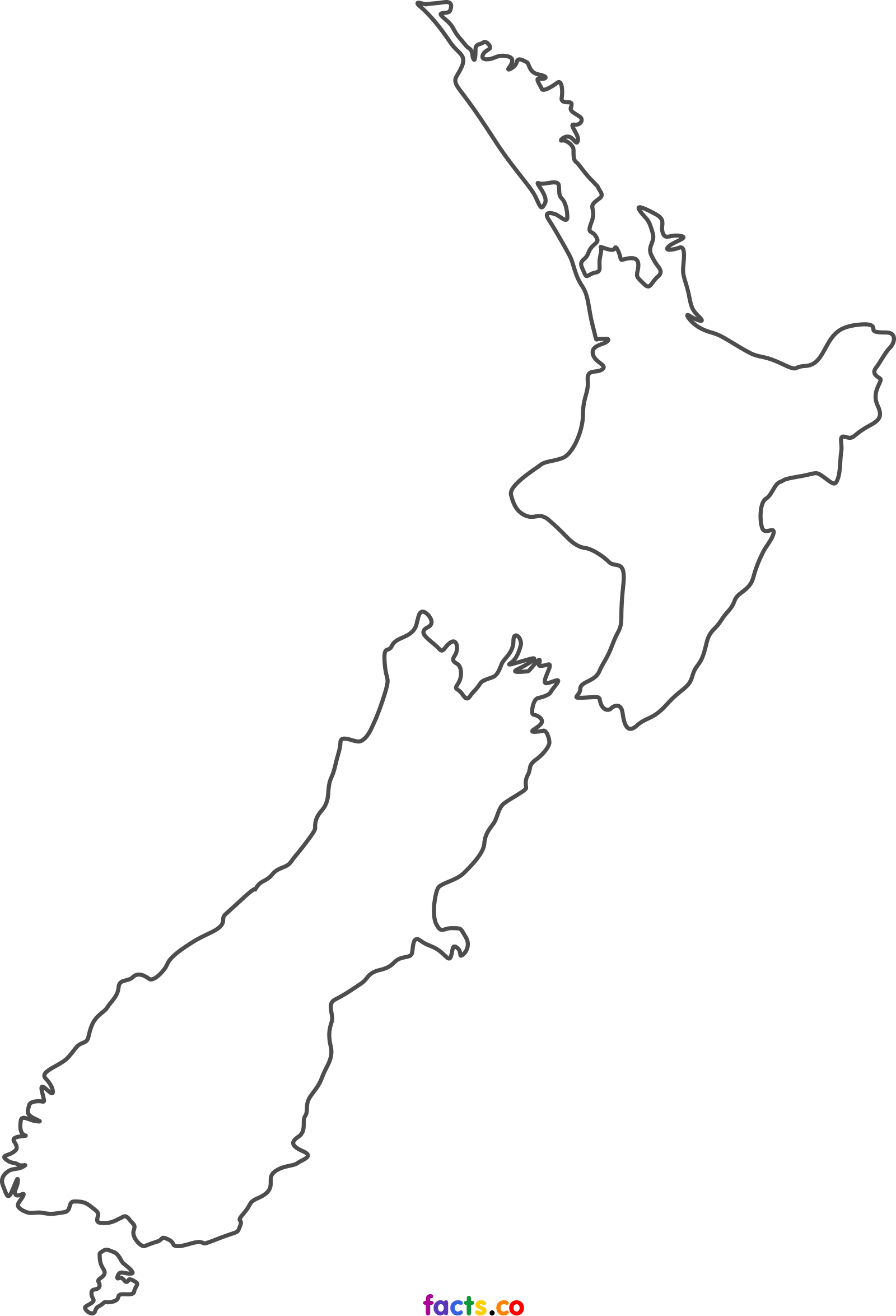 Blank Map Of New Zealand New Zealand Map - New Zealand Map Blank | Full Size Png Download | Seekpng