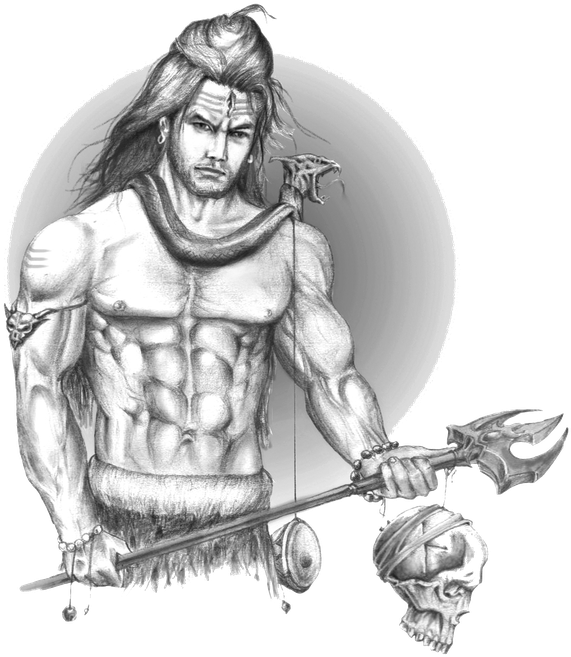 Lord Shiva Angry Photos Download Source - Lord Shiva Pencil Painting (602x860), Png Download