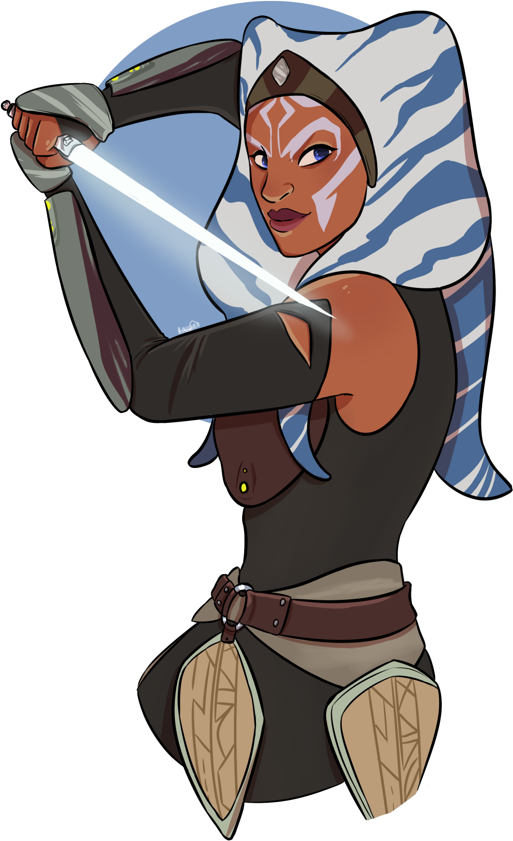 Picture Free Stock Ladies And Gentlemen Star Wars Fanart - Ahsoka Tano (1280x1810), Png Download
