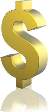Dollar Sign Png - Bedazzled Dollar Sign (540x474), Png Download