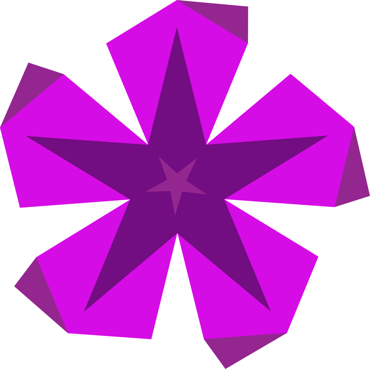 Star Purple Transparent Png - Estrella Morada Png (1280x1279), Png Download