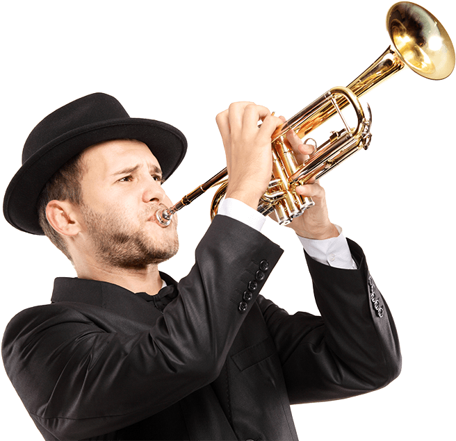Trumpet Player Png (900x634), Png Download