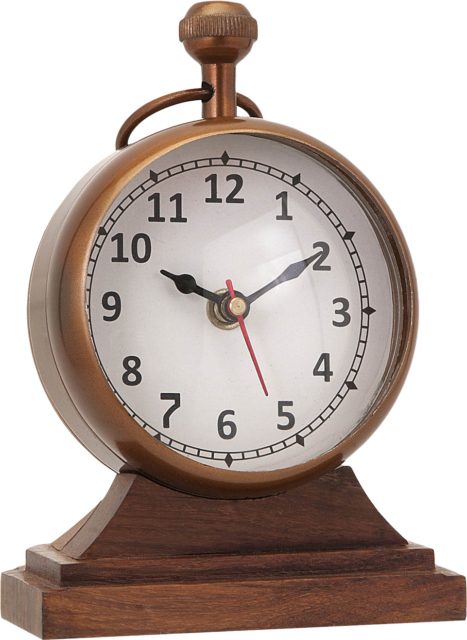 Wooden Alarm Clock Png Image - Table Clock Png (1053x1378), Png Download