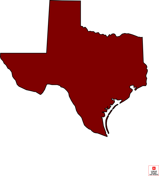 Small - Texas With Heart Clipart (540x600), Png Download