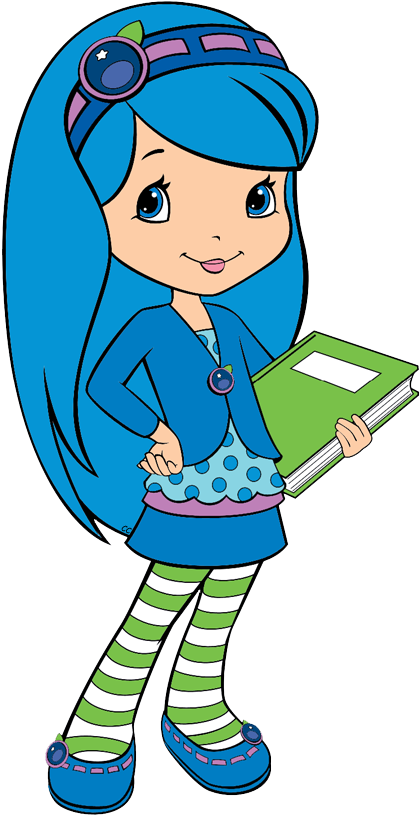 Blueberry Muffin Clipart Berry - Blueberry Muffin Strawberry Shortcake Cartoon (435x826), Png Download