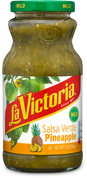La Victoria Salsa Verde Pineapple - La Victoria Mild Pineapple Salsa Verde 16 Oz. Jar (421x767), Png Download