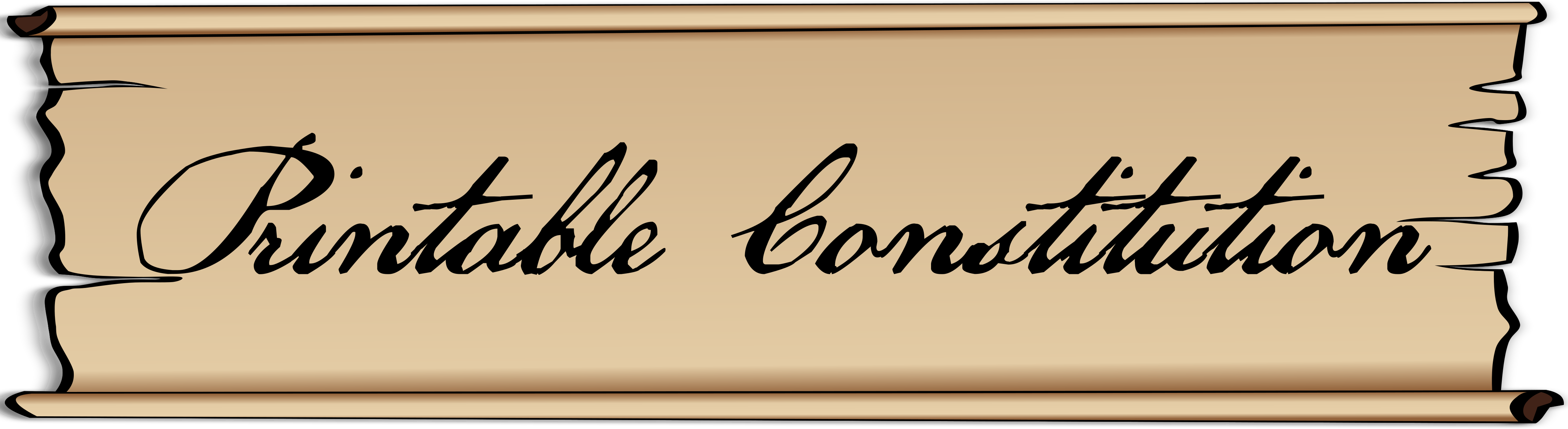 Constitution And Founding Documents - Bill Of Rights Png (4569x1250), Png Download