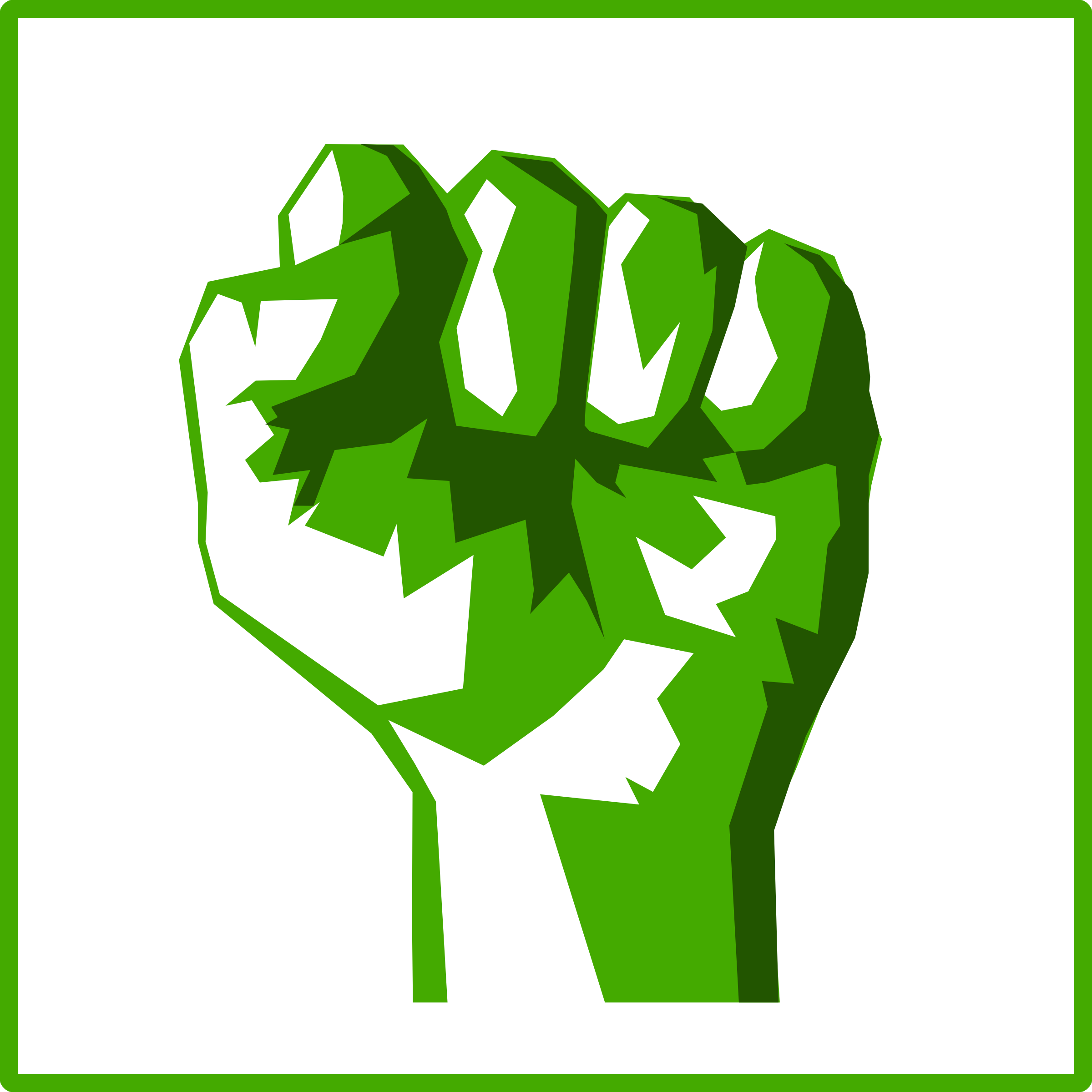 Fist Clipart Fight The Power - Fist Poster (2400x2400), Png Download