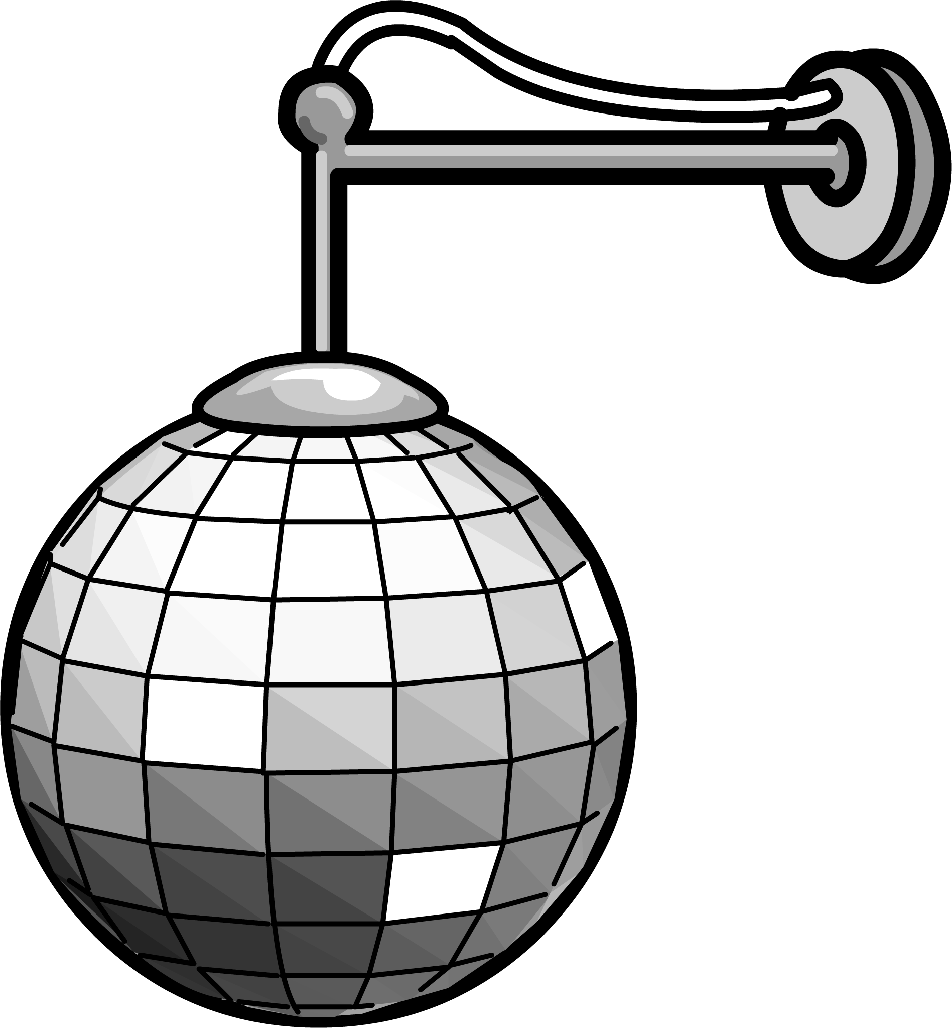 Disco Ball Sprite 003 - Line Art (1897x2047), Png Download