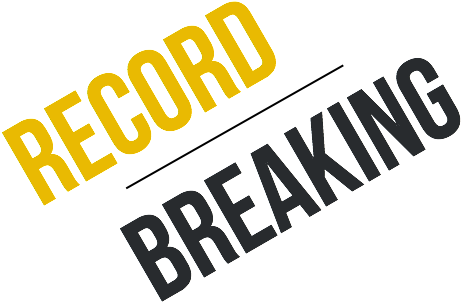T&f Club Records Tumble In - Record Breaking (519x360), Png Download
