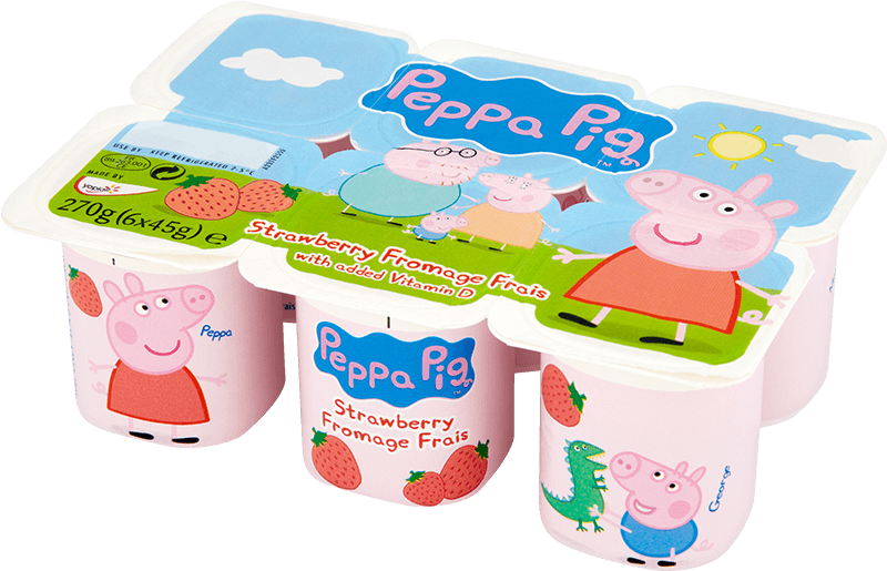 Pepperpig - Peppa Pig Yogurt (860x540), Png Download