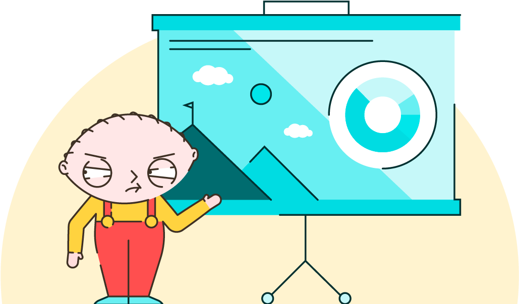 Cartoon Presentation Guy Png (1140x660), Png Download