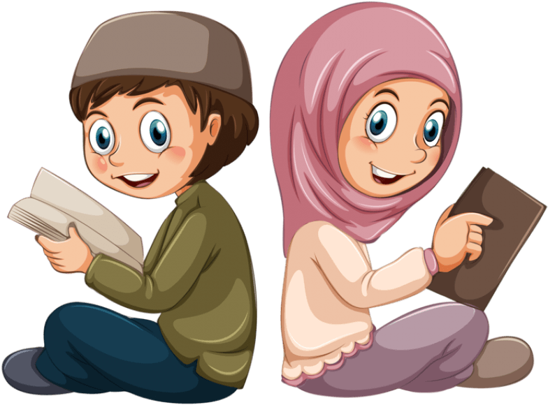 Free Png Muslim Children Png Images Transparent - Muslim Student Cartoon (850x646), Png Download