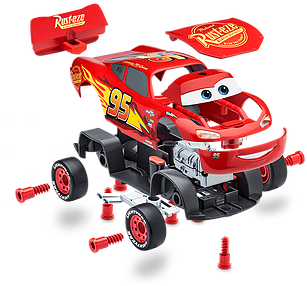 Easy Touch Hood Activates The Light Up Headlights And - Lightning Mcqueen Junior Kit (448x322), Png Download