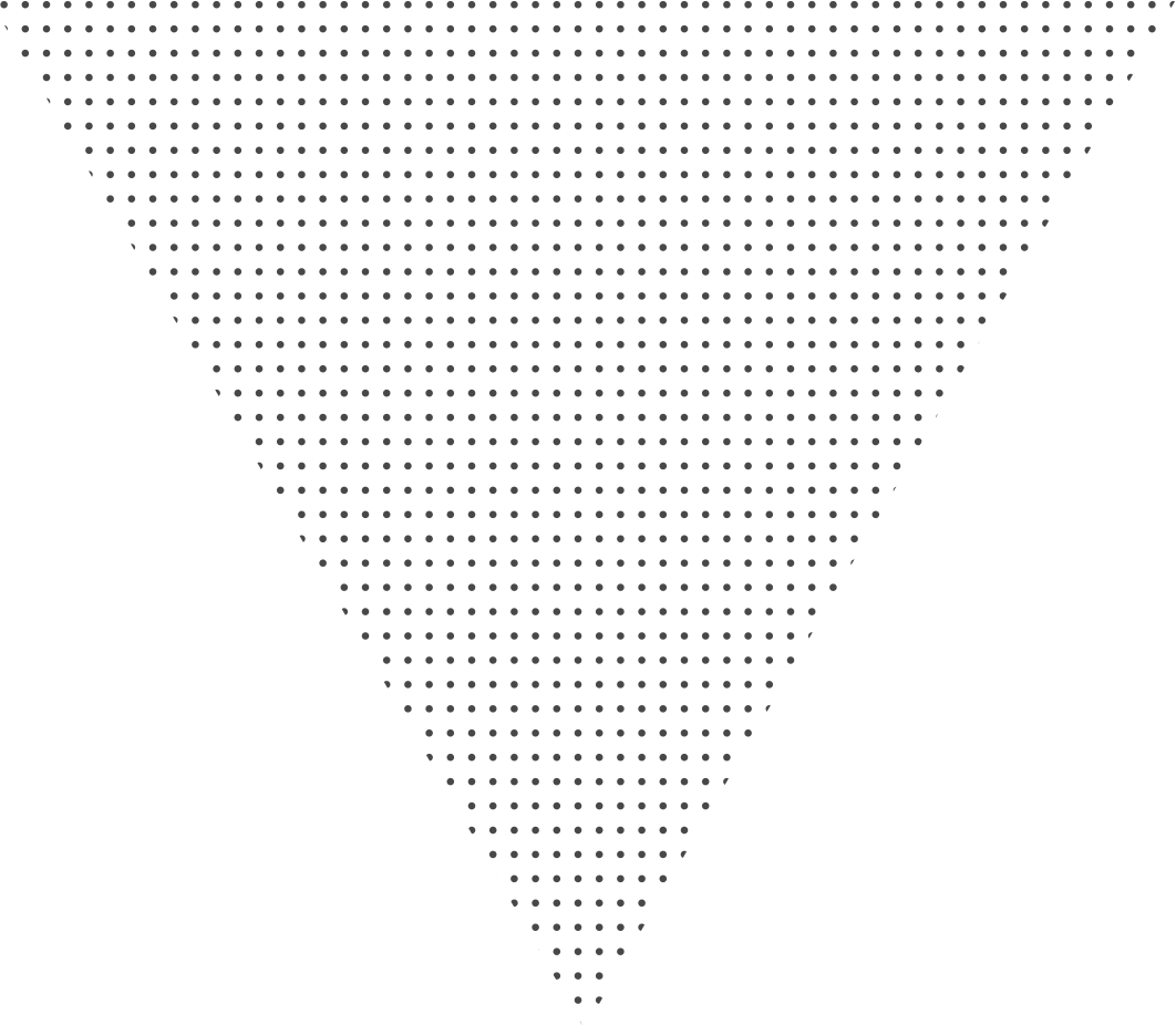 Dots Forming The Trijicon® Logo's Triangle - Black-and-white (1062x926), Png Download