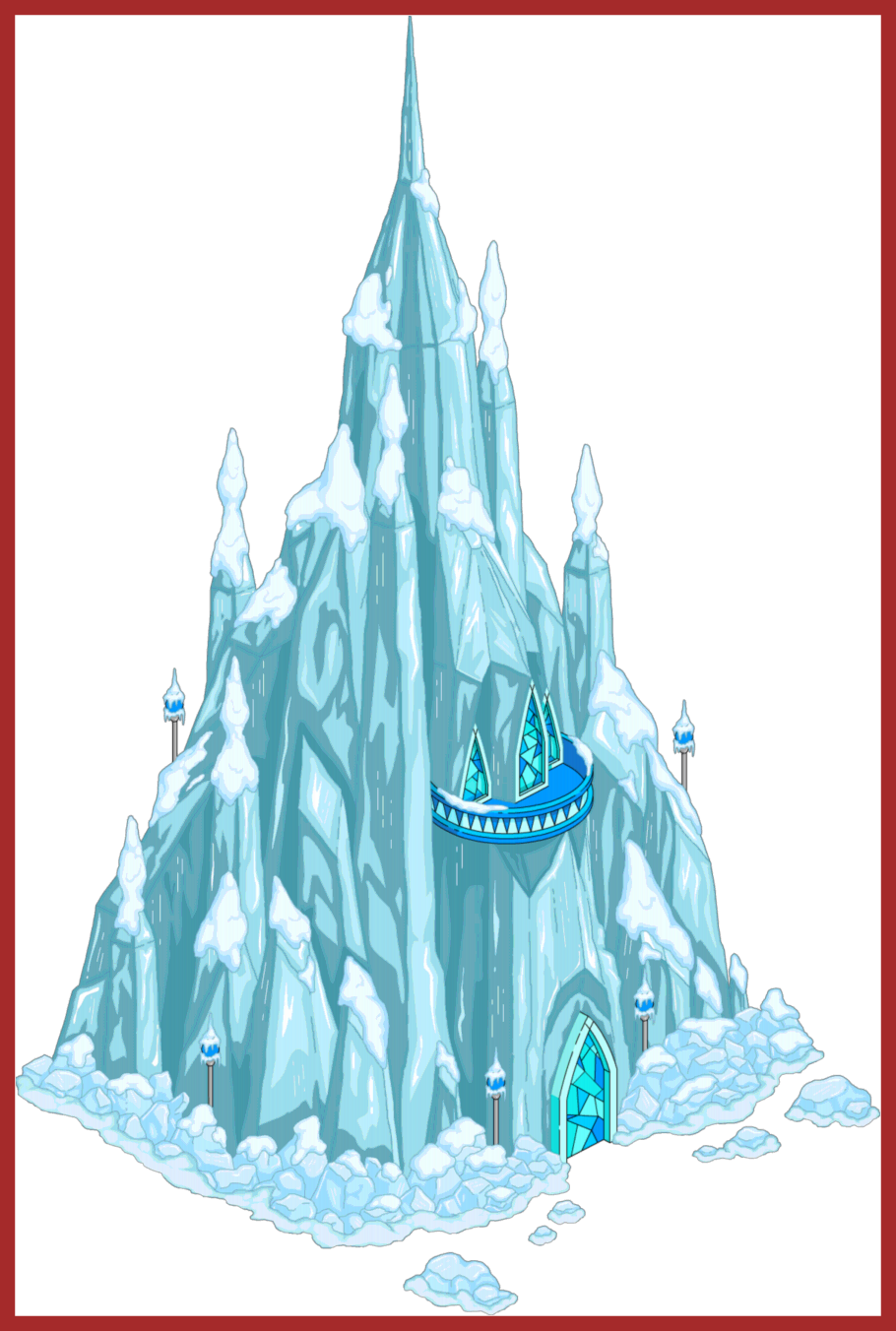 Vector Download Frozen Castle Clipart - Frozen Castle Png (910x1352), Png Download
