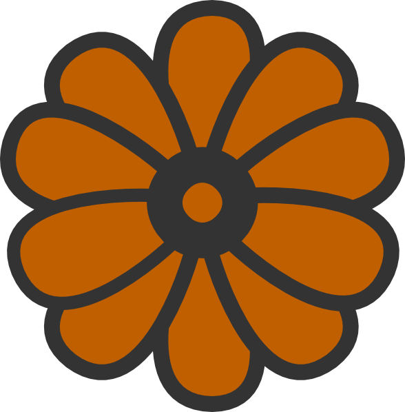 Flower Svg Clip Arts 588 X 598 Px (588x598), Png Download