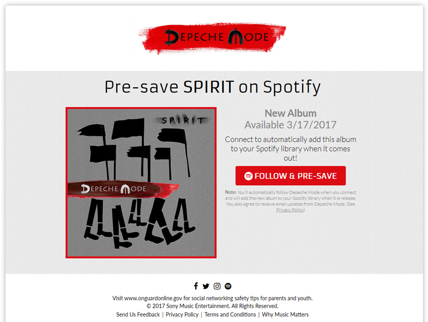 Depeche Mode Spirit Presave For Spotify - Depeche Mode - Spirit (cd) (1200x650), Png Download