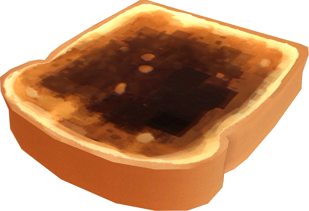Bread Burnt - Dessert (1058x723), Png Download