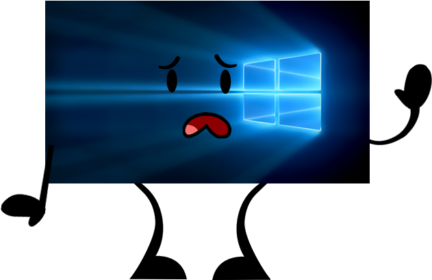 Window 10's Background - Microsoft Windows Home 10 32-bit/64-bit English Usb (654x440), Png Download