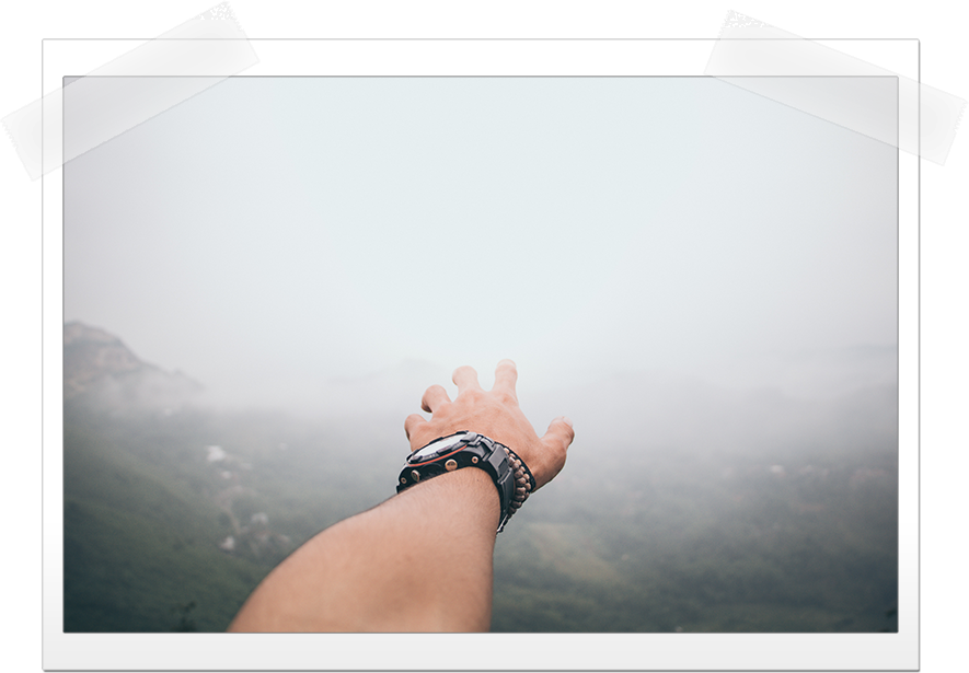 Reaching Into Fog - Photograph (885x615), Png Download