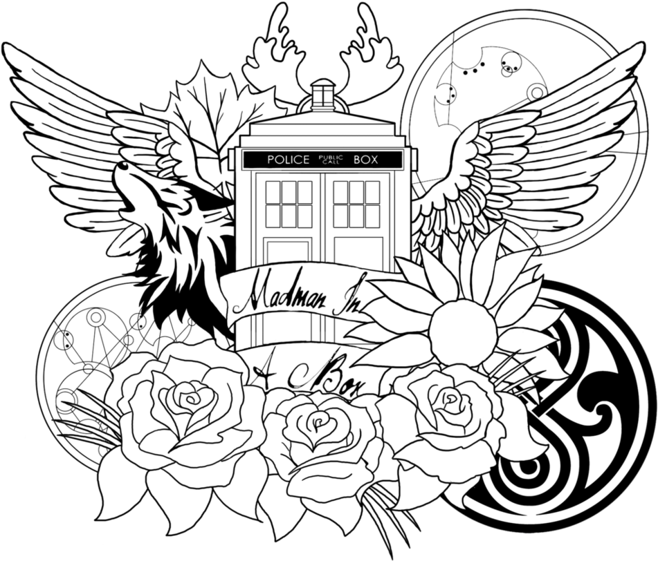 Suddenly Dr Who Colouring Sheets Coloring Page - Dr Who Coloring Pages (964x828), Png Download