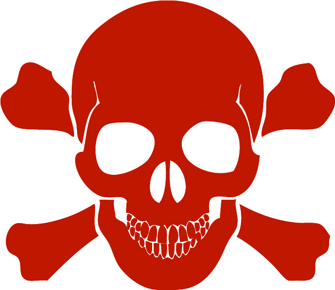 Vector Free And Cross Bones Car - Black Skull And Crossbones (800x800), Png Download
