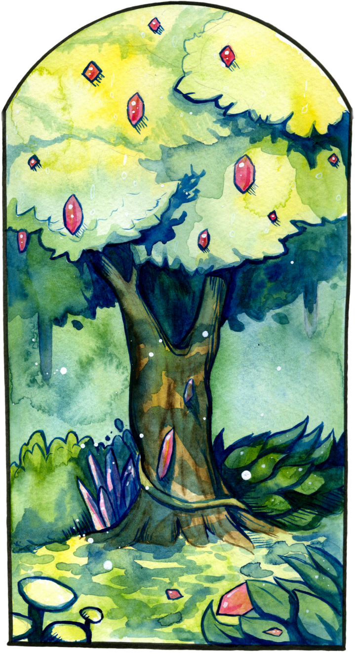 The Wishing Tree - Drawing (791x1375), Png Download