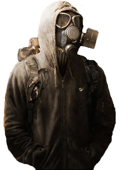 Ftestickers People Man Mask Gasmask - Cd Baby.com/indys Evolucid - Urban Pioneer [cd] Usa (500x600), Png Download
