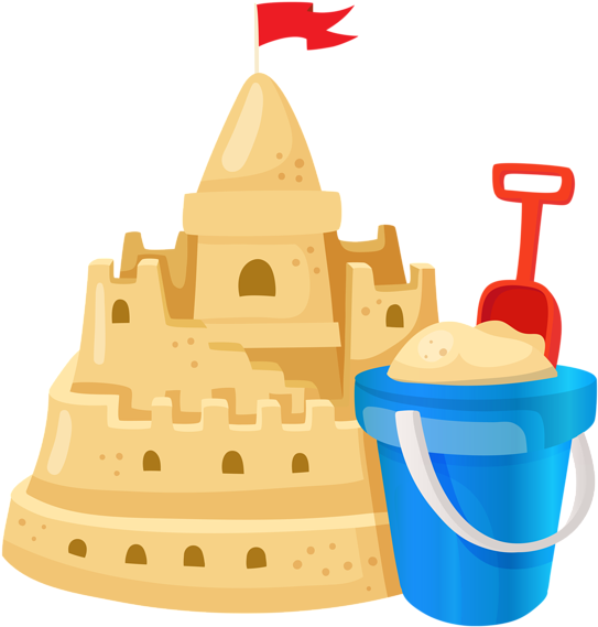 Sand Castle Png Image - Sand Castle Clipart Png (572x600), Png Download