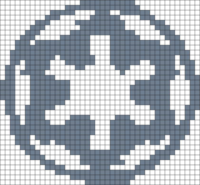 Imperial Empire Logo Perler Bead Pattern / Bead Sprite - Star Wars Imperial Stencil (841x778), Png Download